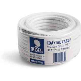 Spacecom RG6U CSS Coax Cable White 10m
  (CRG6UECO/10M) 