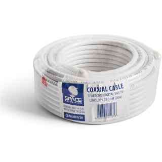 Spacecom RG6U CSS Coax Cable White 20m –
  CRG6UECO/20M 