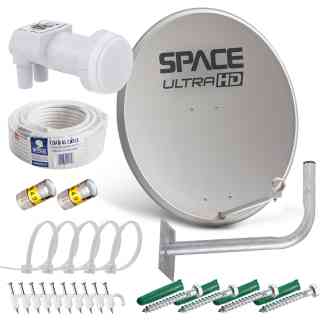 Space UltraHD 80cm Steel Dish Pro +
  LMXSMART + Accesories (DK08DIY-PRO-LMXSMART) 