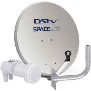 SpaceHD 80cm Aluminium Dish + 2 UniCable
  Smart LNB & Bracket (DK11/LMXSMART) 