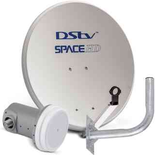 SpaceHD 80cm Aluminium Dish + Single KU
  Band LNB & Bracket (DK11C) 