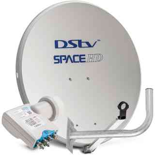 SpaceHD 90cm Aluminium Dish + 3 UniCable
  Smart LNB & Bracket (DK13SMART) 