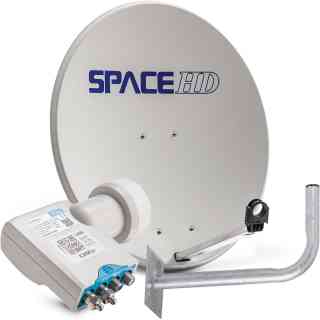 SpaceHD 80cm Aluminium Dish Kit + DStv
  Smart LNB & Bracket (DK43-DBN-SMART) 