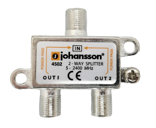 Johansson. 4502 -
  Wideband 2 way splitter