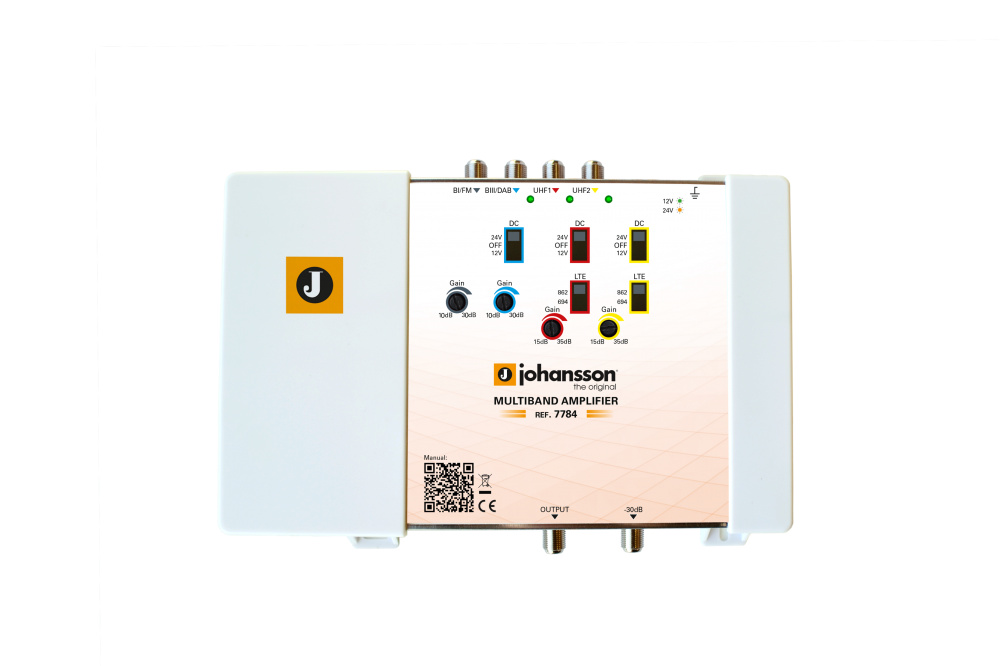 Johansson. 7784 - Multiband Distribution amplifier 4 inputs | +254100720022 Johansson. 7784 - Multiband Distribution
amplifier 4 inputs