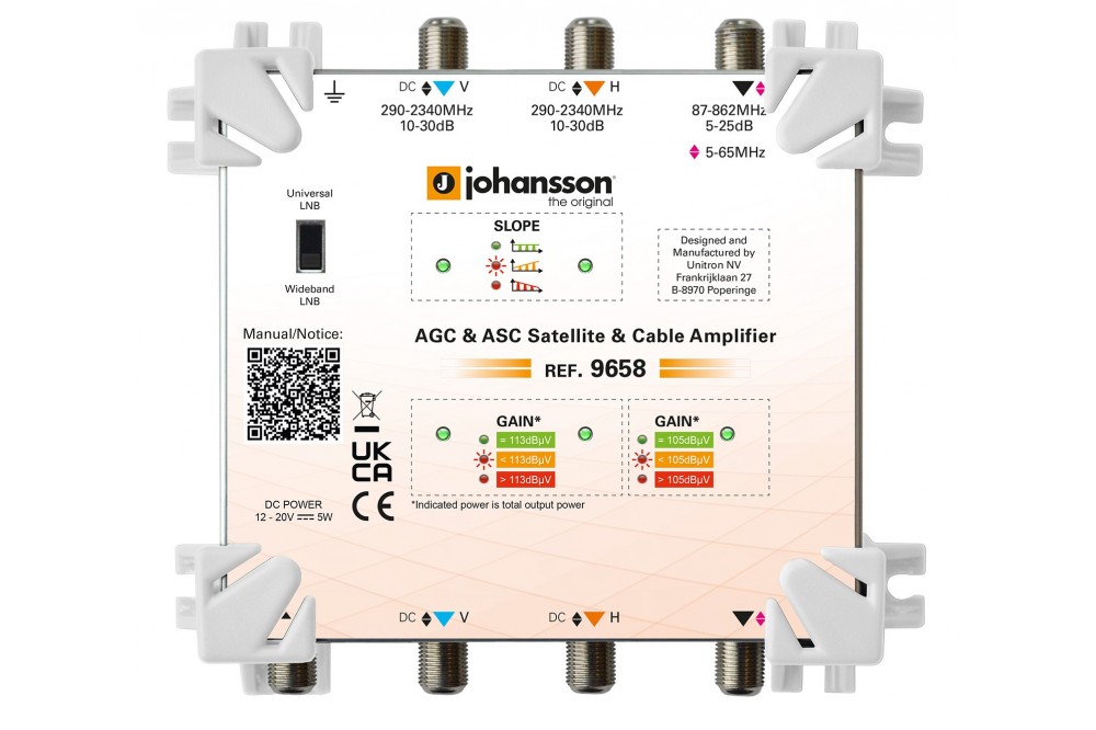 Johansson. 9658 - AGC & ASC Satellite & Cable Amplifier | +254100720022 Johansson. 9658 - AGC & ASC Satellite
& Cable Amplifier