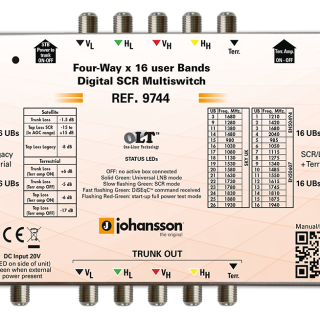Johansson. 9744 - DSCR Multiswitch 4
  outputs