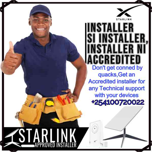 Starlink Installation | Fitter Installer | Spacex Internet Engineer | +254100720022