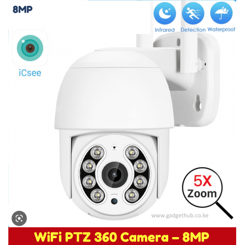 8MP Ai WiFi PTZ Camera with Human Recognition and Siren - 2 Way Audio - Full Color Night vision Kenya | +254100720022 8MP Ai WiFi PTZ Camera with Human
Recognition and Siren - 2 Way Audio - Full Color Night vision Kenya | +254100720022