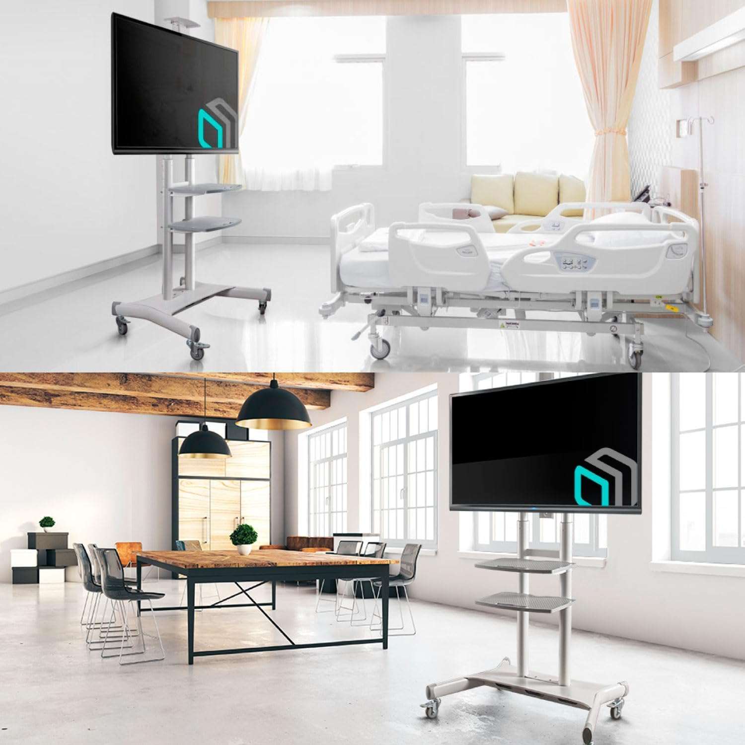 Mobile TV Stand Rolling TV Cart for 50''– 86'' screens up to 200 lbs ONKRON TS1881, White | +254100720022 Mobile TV Stand Rolling TV Cart for 50''– 86'' screens up to 200 lbs ONKRON TS1881, White | +254100720022