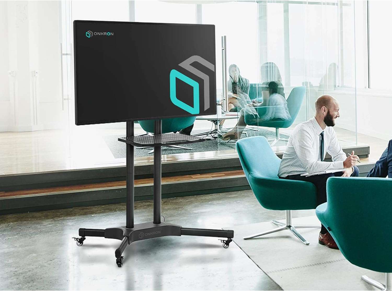 "Mobile TV Stand Rolling TV Cart w/ 1 Shelf for 32"-65" up to 100 lbs TVs ONKRON TS1351, Black" | +254100720022 "Mobile TV Stand Rolling TV Cart w/ 1 Shelf for 32"-65" TVs ONKRON TS1351, White" | +254100720022