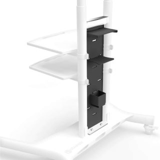 ONKRON Equipment Panel with Shelves for
  Remote Control TV Tuner Cables for Mobile TV Stand TV Cart TS1881 – APP1881
  Black | +254100720022
