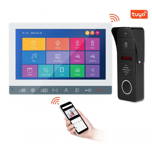 Smart App Video Door Phone/DoorBell Intercom System With 7 inch Screen - WiFi capable and Phone App Support Kenya | +254100720022 Smart App Video Door Phone/DoorBell
Intercom System With 7 inch Screen - WiFi capable and Phone App Support Kenya | +254100720022