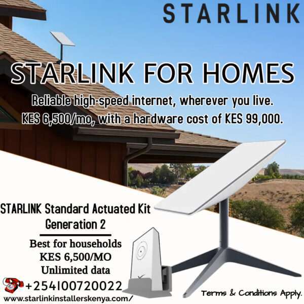 STARLINK FOR HOMES KENYA | +254100720022