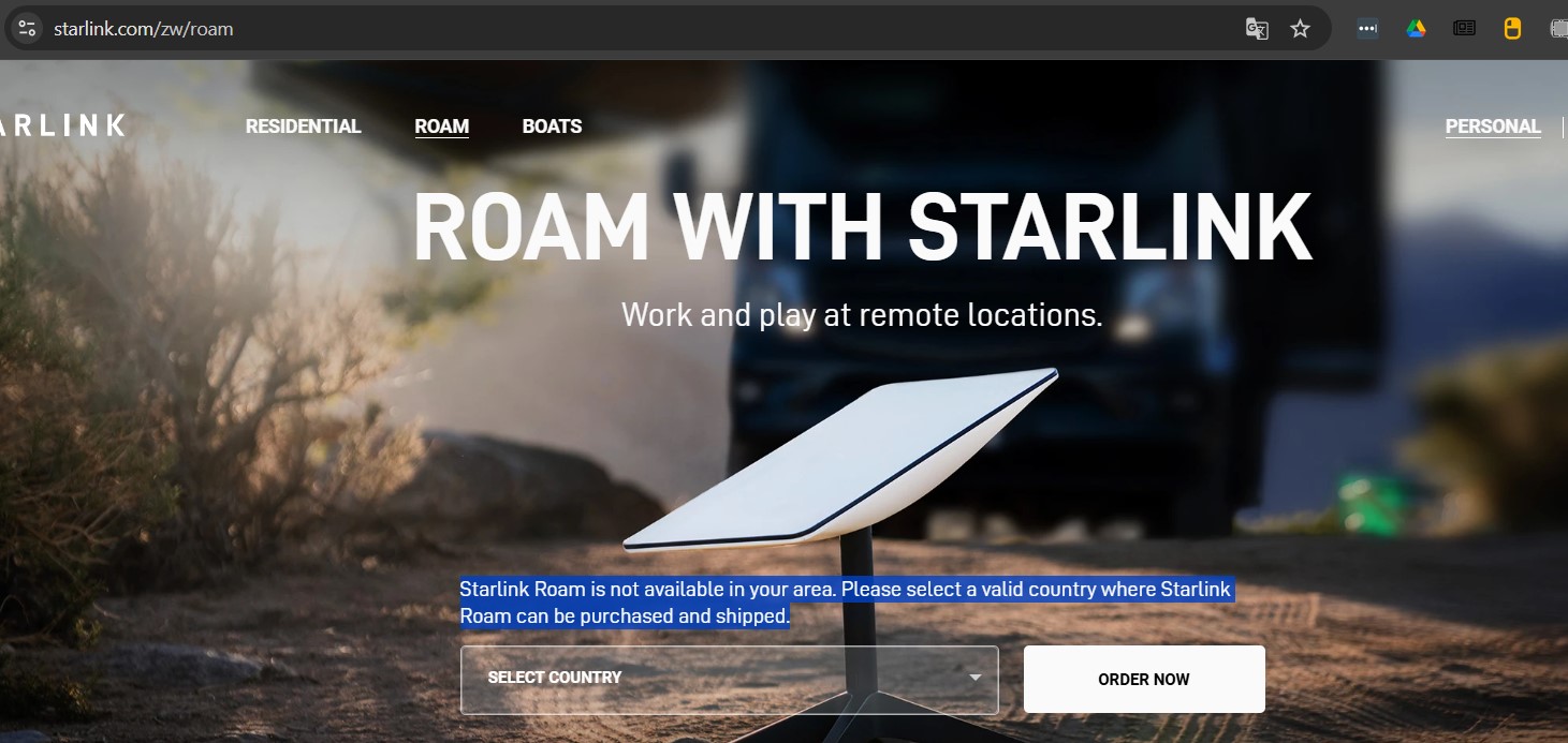 Starlink Roam Africa 1 | +254100720022