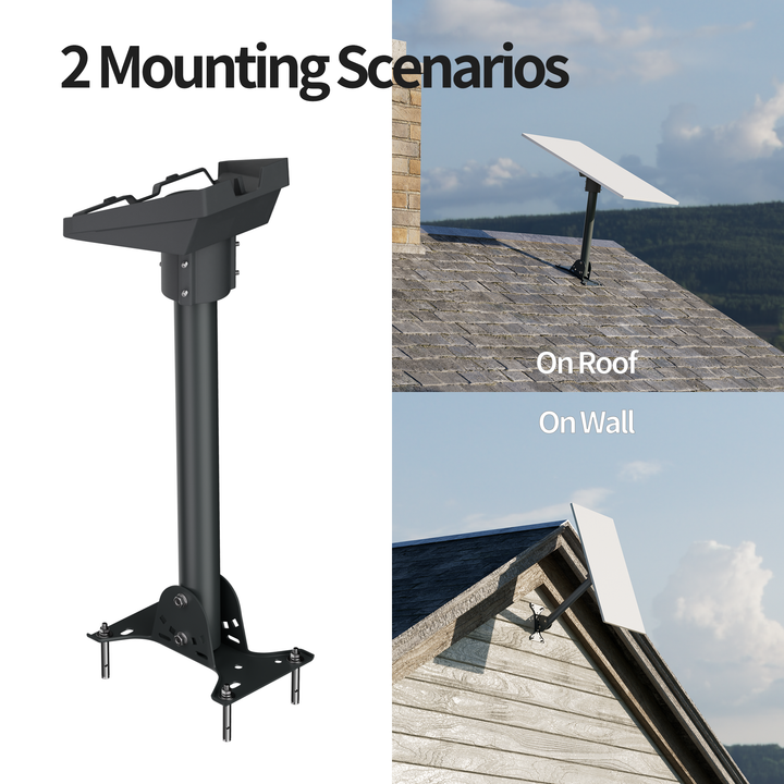 Starlink Gen 3 Adjustable Ridge Roof Mount Kit with Pipe Adapter and Pole - Image 5
