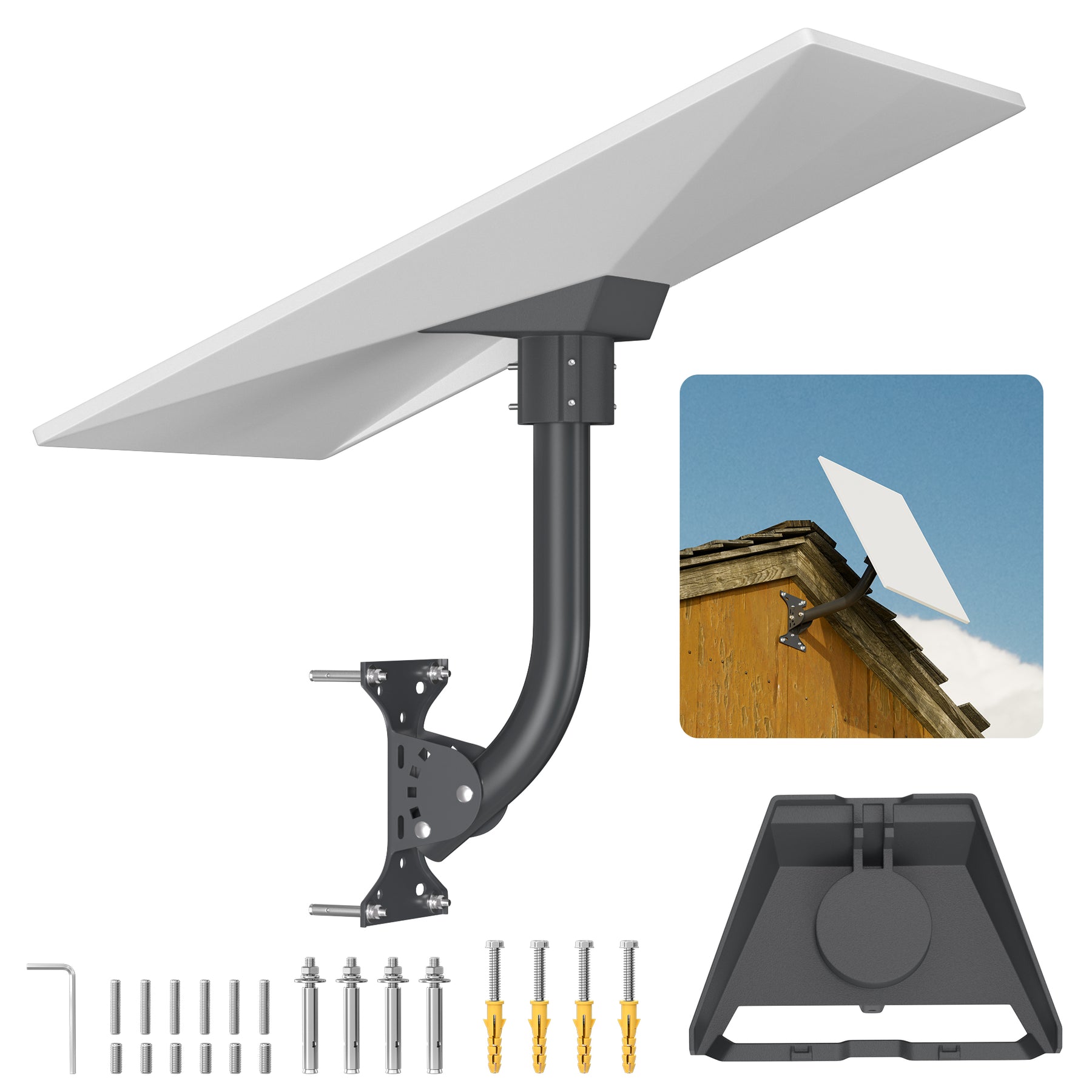 Starlink Gen 3 Standard Wall and Roof Mount Kit with Pipe Adapter and Pole