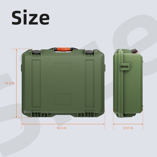 Starlink Mini Army Green Hard Protective Travel Case with Organized Storage - Image 2
