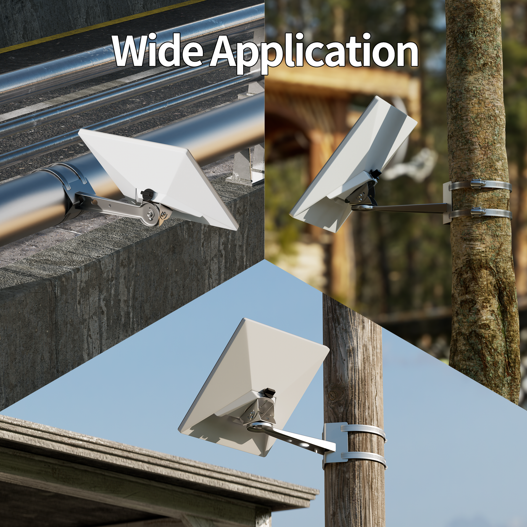 Starlink Mini Stainless Steel Pole and Beam Mount with 360° Adjustable Arm - Image 3