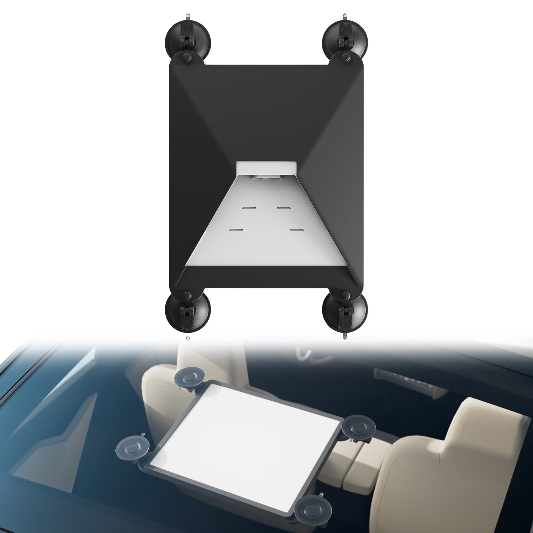 Starlink Mini Car Mount with Protective Silicone Case and Suction Cup for Sunroof, Car Window, RV Skylight