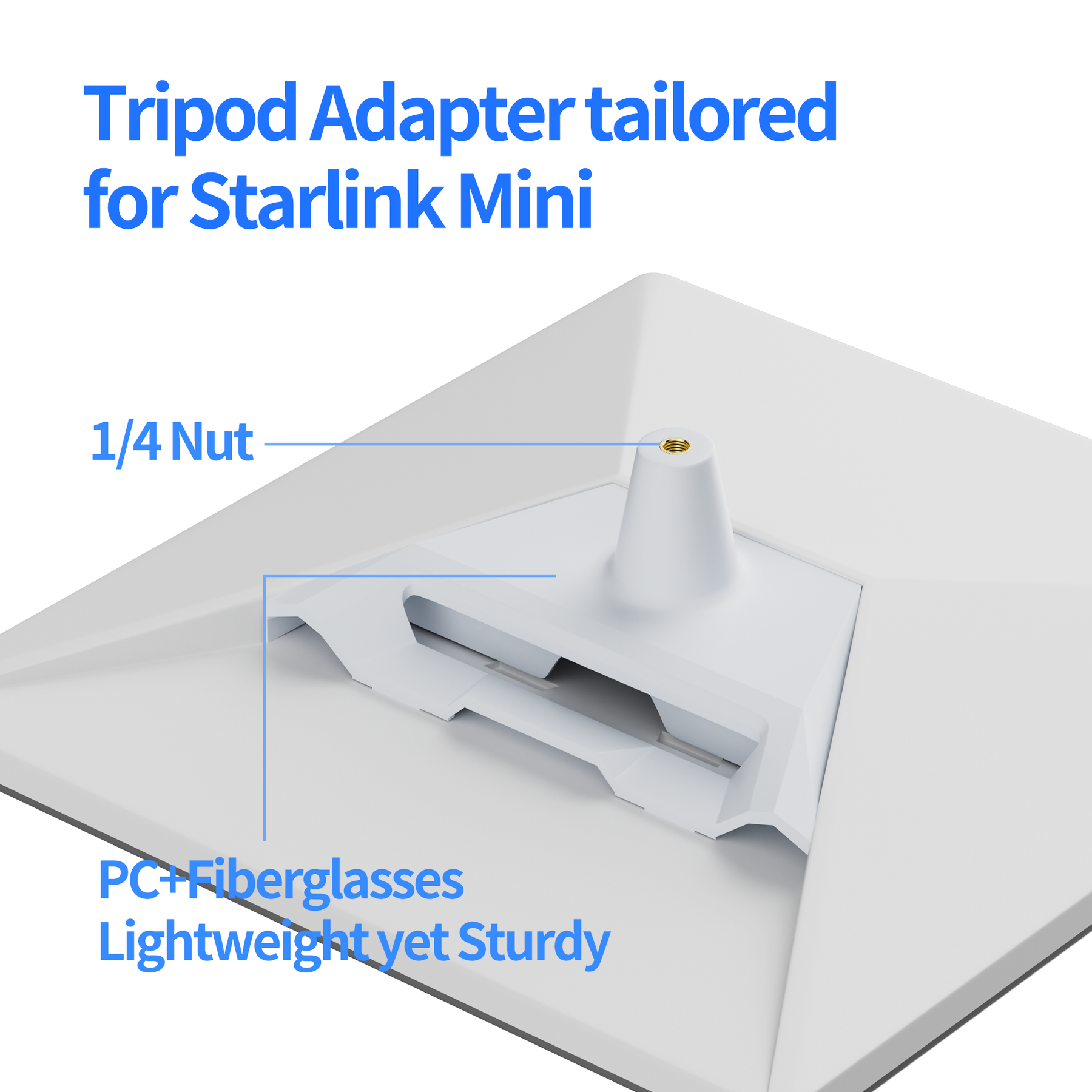 Starlink Mini 27" Portable Extendable Tripod with 1/4 Inch Nut Tripod Adapter - Image 2