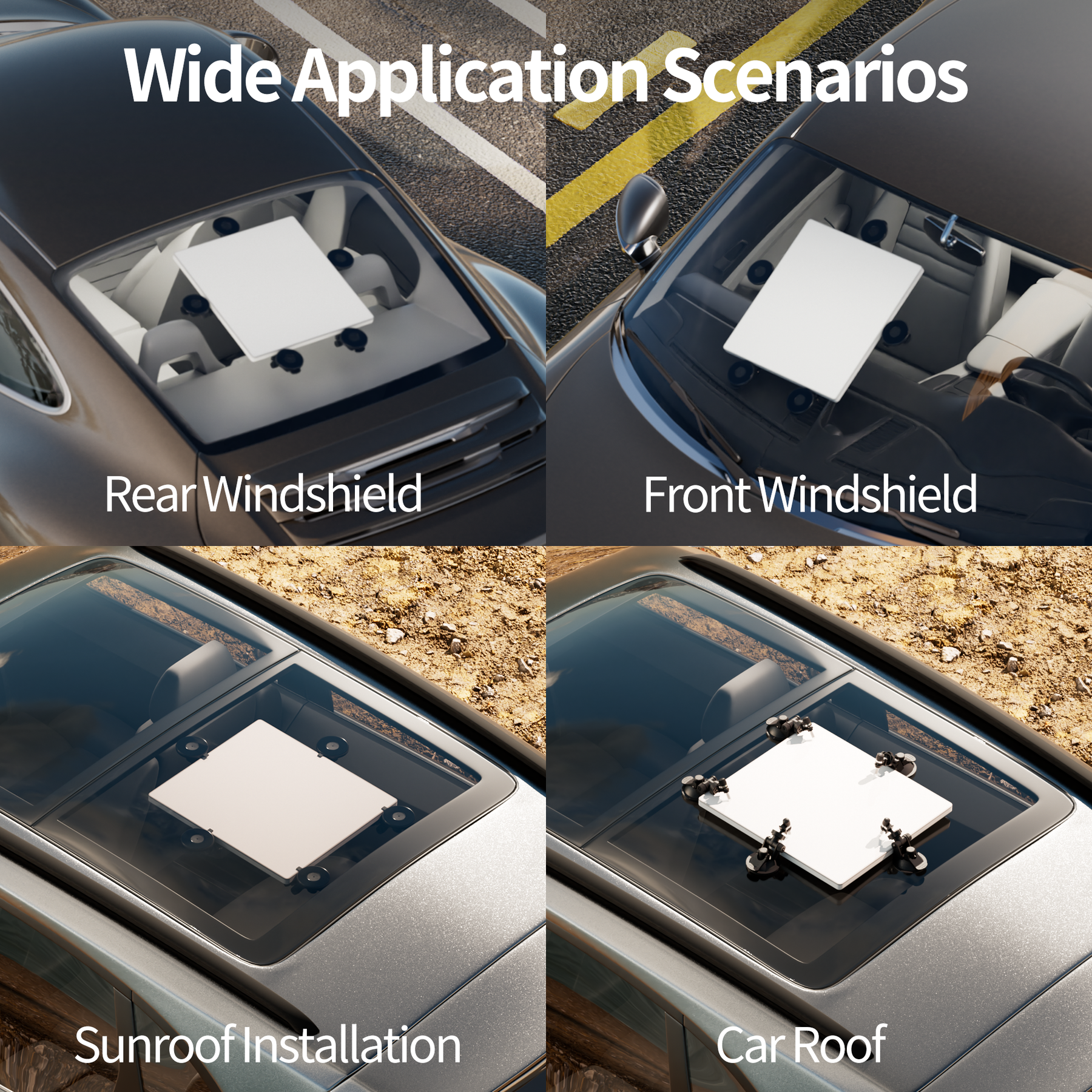 5PCS Starlink Mini Suction Cup Mount with Adjustable Arm for Car Windows and Sunroofs - Image 3