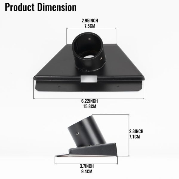 Starlink Mini Metal Pipe Adapter Pole Mount for Up to 1.54" Poles - Image 5