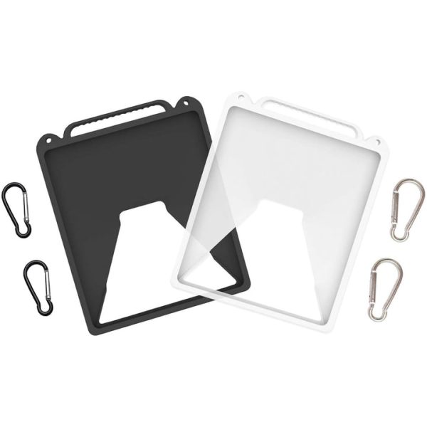 Starlink Mini Silicone Protective Cover with Spring Hooks - White & Black - Image 4