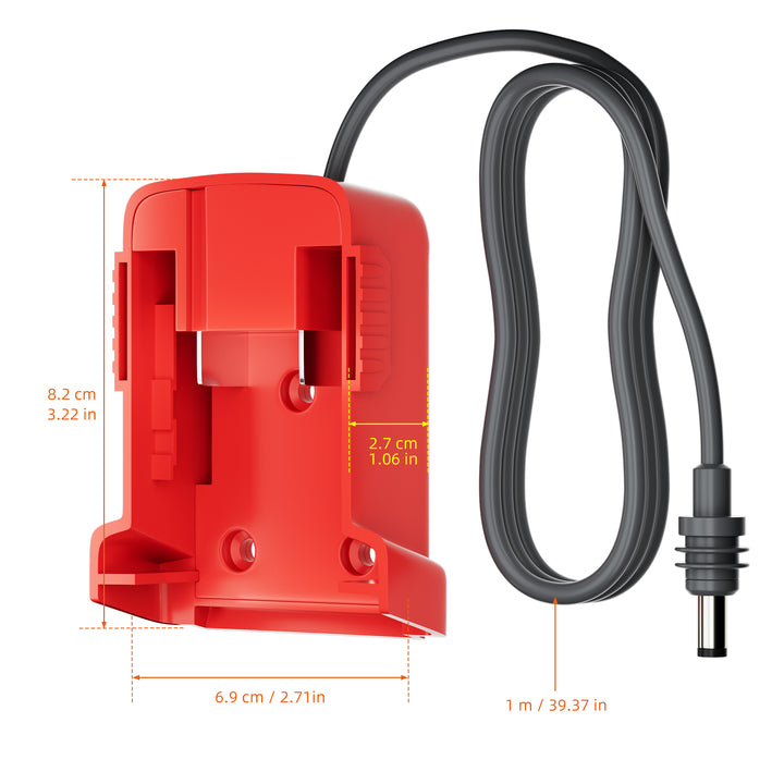 Starlink Mini DC Power Cable with Milwaukee 18V Battery Adapter - 3.28FT/1M - Image 5