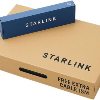 Starlink Gen 3 Standard Kit – Satellite Dish with Wi-Fi 6 Router – High-Speed, Low-Latency Internet for Rural Areas, Remote Homes, and Residential Use