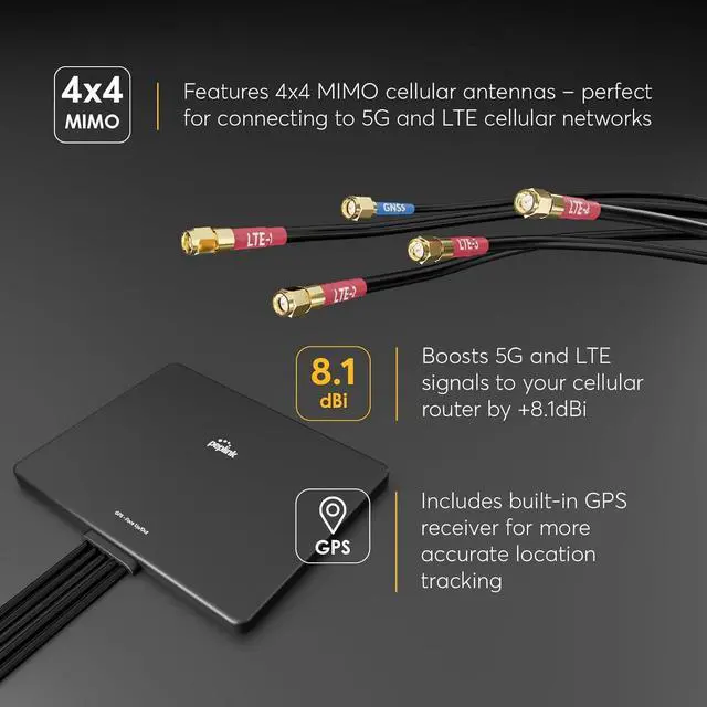 Peplink Slim 40G Antenna 5G & LTE Ultra-Wideband (600-6000MHz), Omni-Directional MIMO, Durable Low-Profile, Easy Install for RVs, Outdoors, Home/Office | +254100720022 Peplink Slim 40G Antenna 5G & LTE Ultra-Wideband (600-6000MHz), Omni-Directional MIMO, Durable Low-Profile, Easy Install for RVs, Outdoors, Home/Office - Image 4