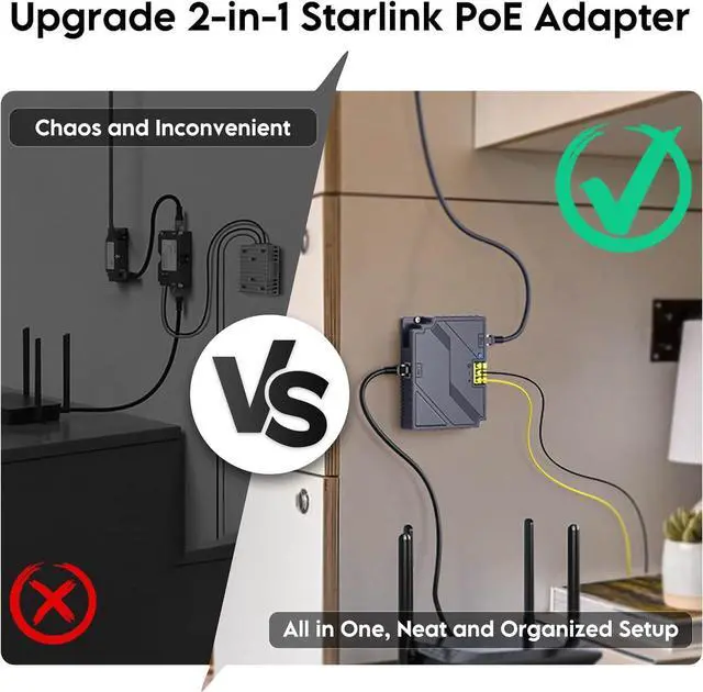 QUIDDITY Starlink Gen3 Poe Injector, 2 in 1 Universal 150W Gigabit Ethernet PoE - Compatible with Starlink Dish - DC 9-36V GigE Passive & ESD Protection 12v Conversion Kit | +254100720022 QUIDDITY Starlink Gen3 Poe Injector, 2 in 1 Universal 150W Gigabit Ethernet PoE - Compatible with Starlink Dish - DC 9-36V GigE Passive & ESD Protection 12v Conversion Kit - Image 4