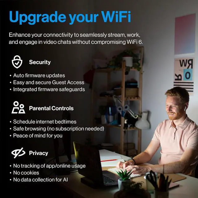 Linksys Multi-gig Micro Mesh WiFi 6 System | Connect 100+ Devices | Up to 5,000 Sq Ft | Speeds of up to 3.0 Gbps | 3Pk | No App Required | 2024 Release | +254100720022 Linksys Multi-gig Micro Mesh WiFi 6 System | Connect 100+ Devices | Up to 5,000 Sq Ft | Speeds of up to 3.0 Gbps | 3Pk | No App Required | 2024 Release - Image 4