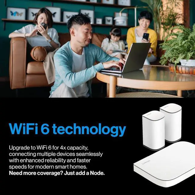 Linksys Multi-gig Micro Mesh WiFi 6 System | Connect 100+ Devices | Up to 5,000 Sq Ft | Speeds of up to 3.0 Gbps | 3Pk | No App Required | 2024 Release | +254100720022 Linksys Multi-gig Micro Mesh WiFi 6 System | Connect 100+ Devices | Up to 5,000 Sq Ft | Speeds of up to 3.0 Gbps | 3Pk | No App Required | 2024 Release - Image 5