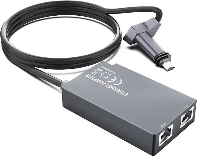 Unew 2 Port Gigabit Ethernet Splitter Compatible with Starlink Gen3 Mini 1000Mbps RJ45 LAN Network Adapter Plug and Play for PC Camera Game Console | +254100720022 Unew 2 Port Gigabit Ethernet Splitter Compatible with Starlink Gen3 Mini 1000Mbps RJ45 LAN Network Adapter Plug and Play for PC Camera Game Console