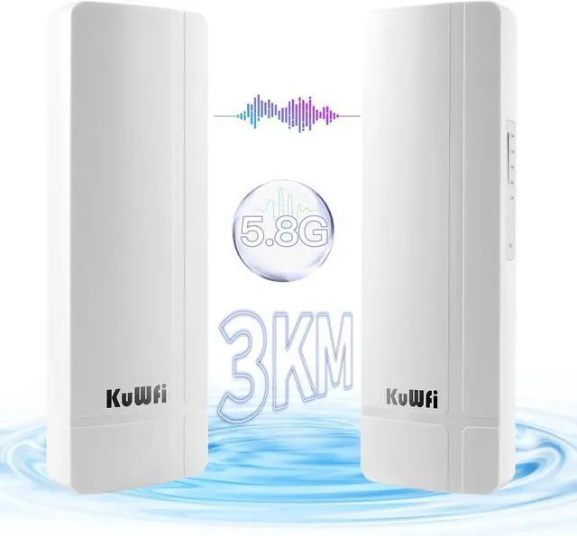 KuWFi 5.8G 3KM Gigabit Wireless WiFi Bridge Point to Point Outdoor Work for Starlink Satellite Signal Extend Outdoor Super Long Range WiFi Router Bridge 1000Mbps Ethernet Port 24V PoE Power 2-Pack | +254100720022 KuWFi 5.8G 3KM Gigabit Wireless WiFi Bridge Point to Point Outdoor Work for Starlink Satellite Signal Extend Outdoor Super Long Range WiFi Router Bridge 1000Mbps Ethernet Port 24V PoE Power 2-Pack