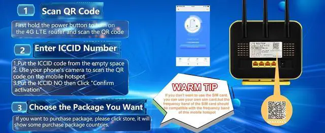 KuWFi Hotspot 4G LTE No SIM Card Router 1200Mbps Dual Band Gigabit WiFi External Antenna with US 2GB Data vSIM Router Offer high-Speed Data Plans to accommodate RV orRural No Contract Plug and Play | +254100720022 KuWFi Hotspot 4G LTE No SIM Card Router 1200Mbps Dual Band Gigabit WiFi External Antenna with US 2GB Data vSIM Router Offer high-Speed Data Plans to accommodate RV orRural No Contract Plug and Play - Image 3