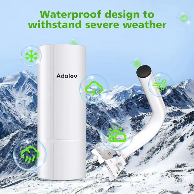 Gigabit Wireless Bridge with Mounts, 5.8G Point to Point Extender, 3KM Outdoor WiFi Bridges with 16dBi Antenna for Barn, Garage, RV, Farm, CCTV/IP Camera, Starlink Network Extension, Network Sharing | +254100720022 Gigabit Wireless Bridge with Mounts, 5.8G Point to Point Extender, 3KM Outdoor WiFi Bridges with 16dBi Antenna for Barn, Garage, RV, Farm, CCTV/IP Camera, Starlink Network Extension, Network Sharing - Image 4