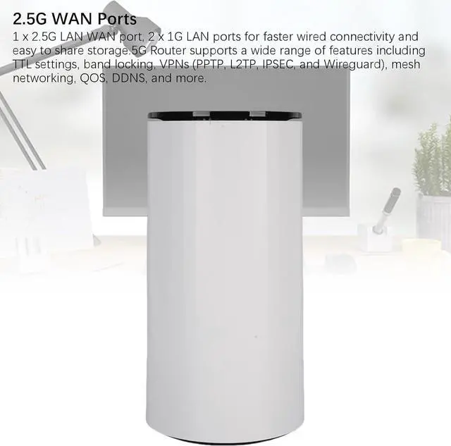 Double Band WiFi 6 Route with 2 Nano SIM Card Slot Plug and Play, Cellular Gateway, Multi User Sharing, High Speed NR NSA SA 5G CPE Router with 2.5G WAN for Home Office Use (US Plug) | +254100720022 Double Band WiFi 6 Route with 2 Nano SIM Card Slot Plug and Play, Cellular Gateway, Multi User Sharing, High Speed NR NSA SA 5G CPE Router with 2.5G WAN for Home Office Use (US Plug) - Image 5