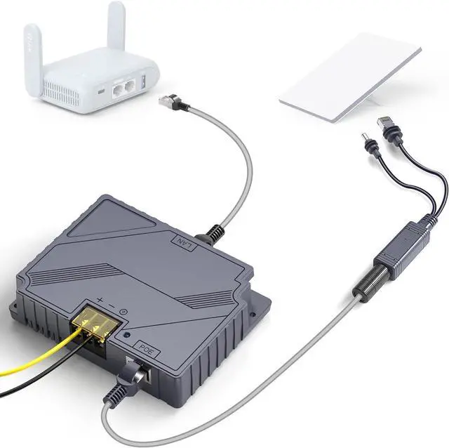 XLTTYWL Starlink Mini Poe Injector, 150W 2 in 1 GigE Passive & ESD Protection Star Link 12v Conversion Kit with StarLink DC&RJ45 Adapter Splitter DC 9-36V/150W for Starlink Mini Dishy | +254100720022 XLTTYWL Starlink Mini Poe Injector, 150W 2 in 1 GigE Passive & ESD Protection Star Link 12v Conversion Kit with StarLink DC&RJ45 Adapter Splitter DC 9-36V/150W for Starlink Mini Dishy