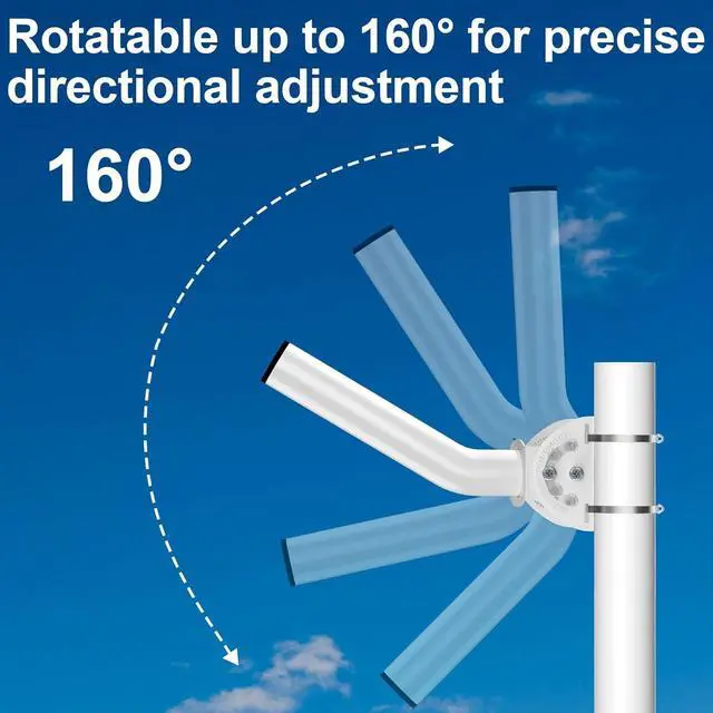 Wireless Bridge Mount, 12" Pole Wall J-Mounting Bracket kit for Outdoor TV Antennas, Access Point, WiFi Extender APs and Starlink Dishes, Fixed by Two Screws, 160? Adjustable 4-Pack | +254100720022 Wireless Bridge Mount, 12" Pole Wall J-Mounting Bracket kit for Outdoor TV Antennas, Access Point, WiFi Extender APs and Starlink Dishes, Fixed by Two Screws, 160? Adjustable 4-Pack - Image 4