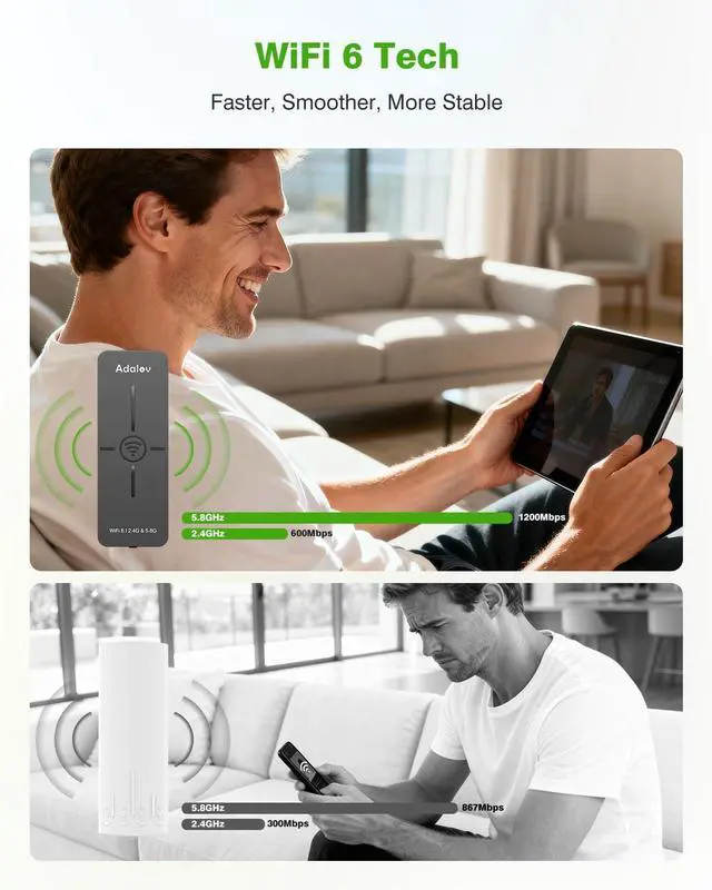 WiFi 6 Wireless Bridge, Dual Band Gigabit WiFi Bridge with 5KM Long Range, 2.4G/5.8G, Compatible with Starlink, Plug & Play, Point-to-Point Wireless Bridge for Barn Garage Farm, IP65 | +254100720022 WiFi 6 Wireless Bridge, Dual Band Gigabit WiFi Bridge with 5KM Long Range, 2.4G/5.8G, Compatible with Starlink, Plug & Play, Point-to-Point Wireless Bridge for Barn Garage Farm, IP65 - Image 3