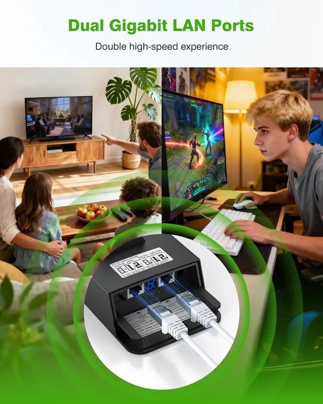 WiFi 6 Wireless Bridge: Dual Band Gigabit WiFi Bridge with 5KM Long Range - 2.4G/5.8G - Work with Starlink - Plug & Play, Point-to-Point Wireless Bridge for Barn Garage Farm, IP65 Weatherproof | +254100720022 WiFi 6 Wireless Bridge: Dual Band Gigabit WiFi Bridge with 5KM Long Range - 2.4G/5.8G - Work with Starlink - Plug & Play, Point-to-Point Wireless Bridge for Barn Garage Farm, IP65 Weatherproof - Image 5