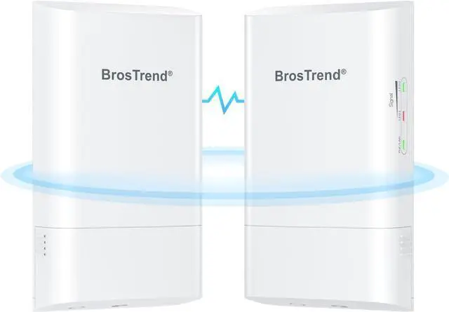 BrosTrend 5GHz 867Mbps WiFi Bridge Point to Point Outdoor, 1KM Wireless Internet Network Bridge, Plug & Play, Long Range PtP PtMP, Passive PoE Injector, work with Starlink, Extend Network to Buildings | +254100720022 BrosTrend 5GHz 867Mbps WiFi Bridge Point to Point Outdoor, 1KM Wireless Internet Network Bridge, Plug & Play, Long Range PtP PtMP, Passive PoE Injector, work with Starlink, Extend Network to Buildings