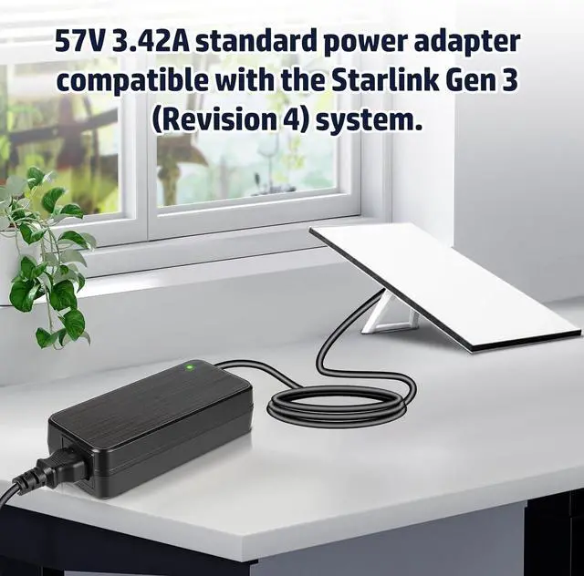 57V DC Power Supply for Starlink Gen 3 Power Supply, Compatible with Starlink Gen 3 (Rev 4) Models, Providing 57V 3.42A 195W for The Starlink Gen 3 Standard.ly | +254100720022 57V DC Power Supply for Starlink Gen 3 Power Supply, Compatible with Starlink Gen 3 (Rev 4) Models, Providing 57V 3.42A 195W for The Starlink Gen 3 Standard.ly - Image 2