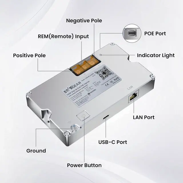 Starlink 340W Double PoE Injector Converter + Starlink Cable to RJ45 Coupler Kits for Starlink Flat High Performance, 12V/24V Power Solution, Reliable and Easy Setup | +254100720022 Starlink 340W Double PoE Injector Converter + Starlink Cable to RJ45 Coupler Kits for Starlink Flat High Performance, 12V/24V Power Solution, Reliable and Easy Setup - Image 6