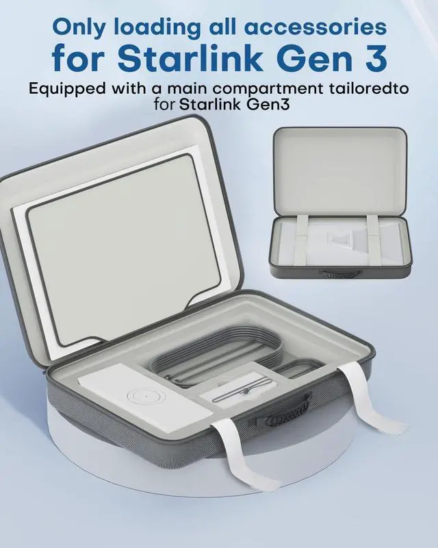 Out Door Carrying Case for Starlink Gen 3,Fits Perfectly into Gen 3 Master Disk and All Accessories, Easy to Carry in Outdoor Places and RV Traveling | +254100720022 Out Door Carrying Case for Starlink Gen 3,Fits Perfectly into Gen 3 Master Disk and All Accessories, Easy to Carry in Outdoor Places and RV Traveling - Image 3