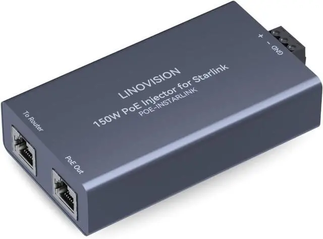 Full Gigabit 150W High Power PoE Injector for Starlink with 48-57V Input / 3A 10/100/1000M | +254100720022 Full Gigabit 150W High Power PoE Injector for Starlink with 48-57V Input / 3A 10/100/1000M
