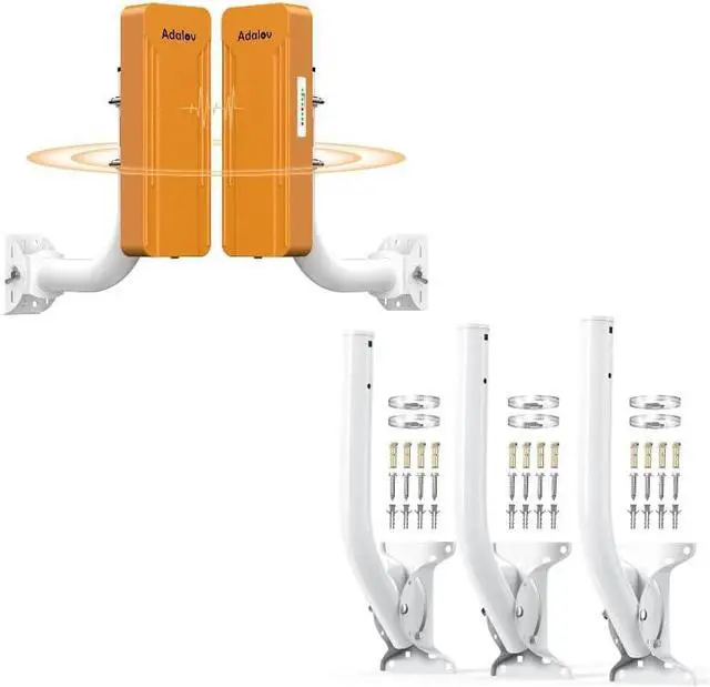 CPE469 Dual Band Wireless Bridges with Bracket Mounts, 3KM Long Range Gigabit WiFi Bridge+Adalov Universal Adjustable Mounting Bracket for Wall Mounted/Hole Pole, Antenna Wall-Mounted Mounting Pole | +254100720022 CPE469 Dual Band Wireless Bridges with Bracket Mounts, 3KM Long Range Gigabit WiFi Bridge+Adalov Universal Adjustable Mounting Bracket for Wall Mounted/Hole Pole, Antenna Wall-Mounted Mounting Pole