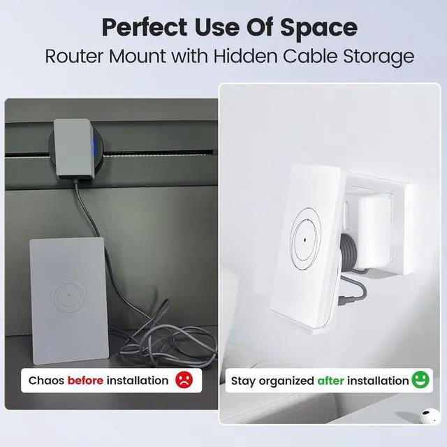 Starlink Router Mount, 2 in1 Wall Mount for Starlink Router Mini and Power Supply Mounting Kit,Starlink Router Mini Cable - 2 Pack (1FT + 6.5FT) USB-A to DC Power CableUSB-C to DC Power Cable | +254100720022 Starlink Router Mount, 2 in1 Wall Mount for Starlink Router Mini and Power Supply Mounting Kit,Starlink Router Mini Cable - 2 Pack (1FT + 6.5FT) USB-A to DC Power CableUSB-C to DC Power Cable - Image 4